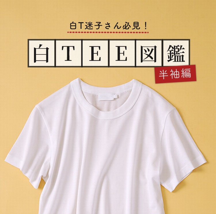 【白TEE図鑑】半袖編