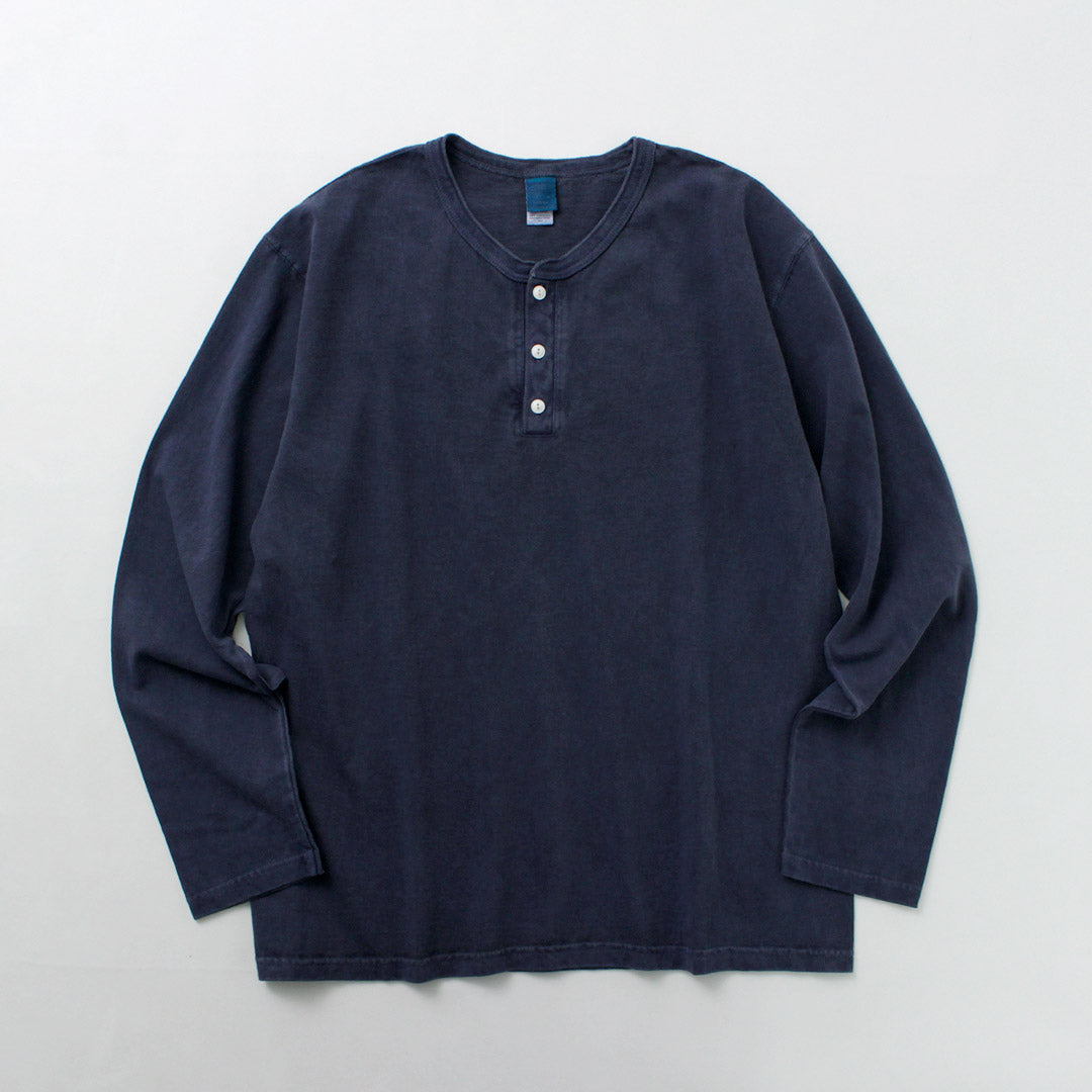 GOOD ON(グッドオン) カラー別注 ロングスリーブ ヘンリーネック Tシャツ