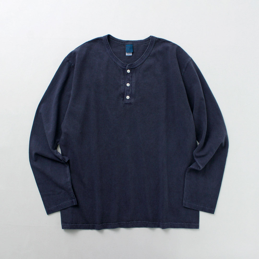 GOOD ON(グッドオン) カラー別注 ロングスリーブ ヘンリーネック Tシャツ