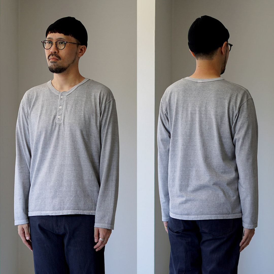 GOOD ON(グッドオン) カラー別注 ロングスリーブ ヘンリーネック Tシャツ