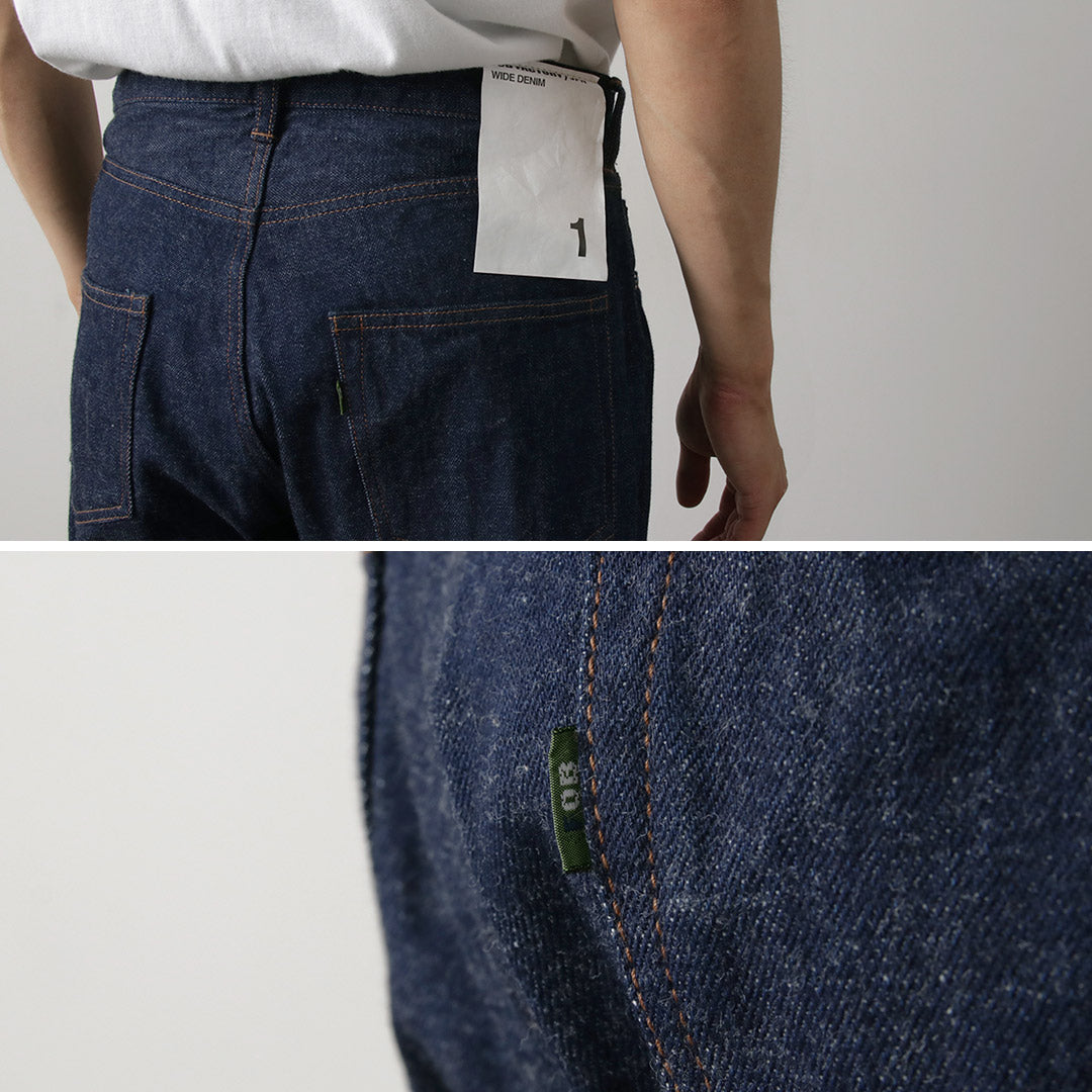 FOB FACTORY(FOBファクトリー) F1147 ワイドデニム5Pパンツ
