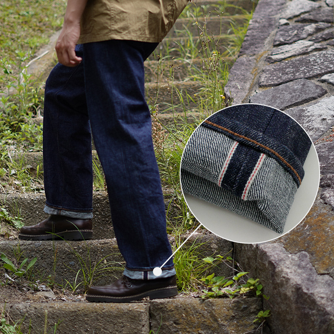 FOB FACTORY(FOBファクトリー) F1147 ワイドデニム5Pパンツ