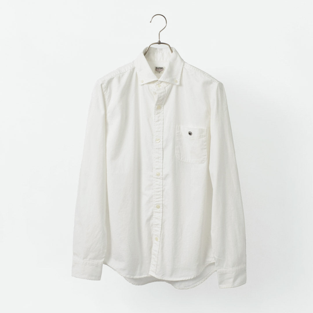 BARNS(バーンズ) カラー別注 オックス ロングスリーブ ボタンダウンシャツ
