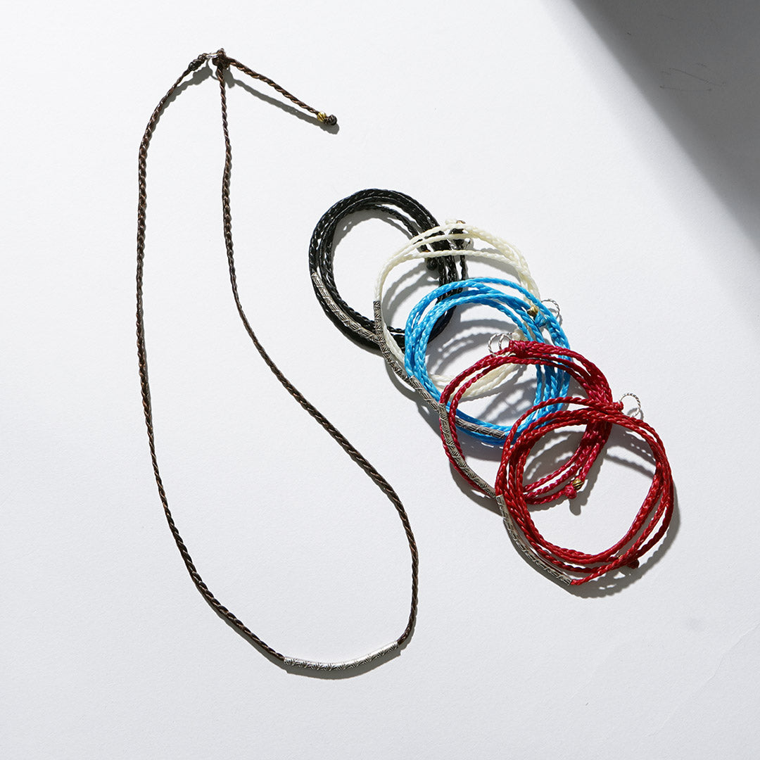 phaduA (パ・ドゥア) ワックスコード カレンシルバー チューブ 3wayアクセサリー