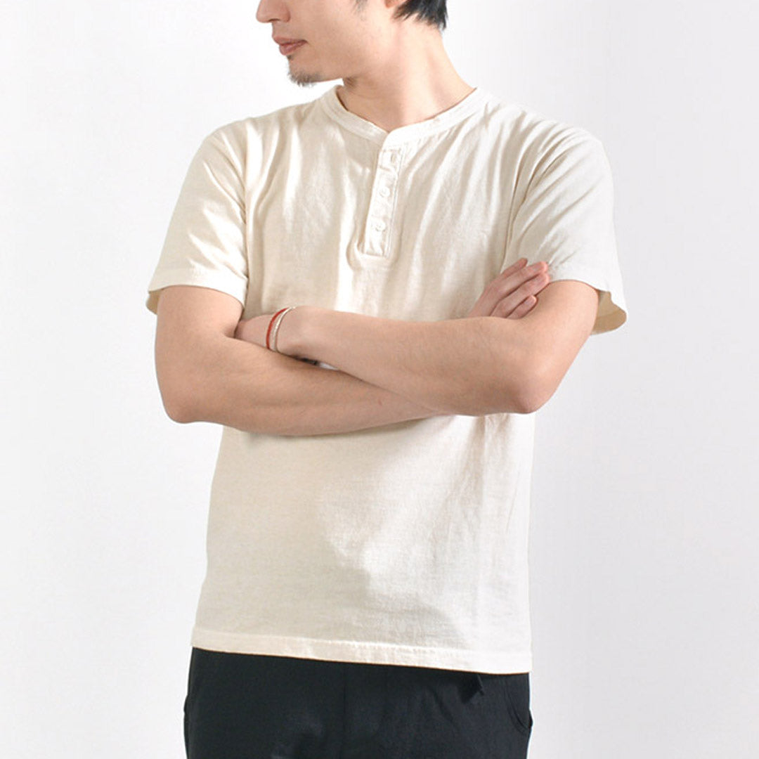 GOOD ON(グッドオン) カラー別注 ショートスリーブ ヘンリーネック Tシャツ