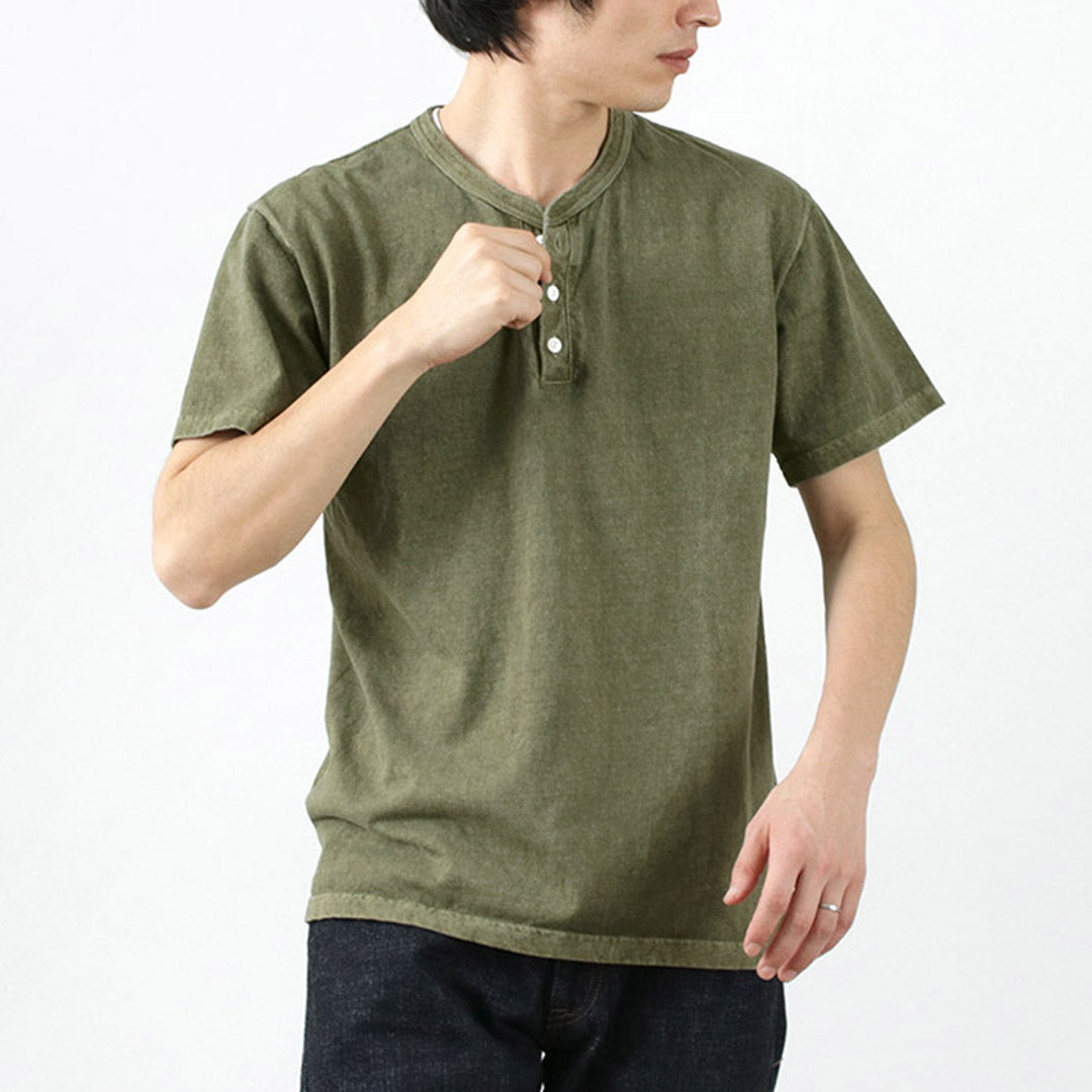 GOOD ON(グッドオン) カラー別注 ショートスリーブ ヘンリーネック Tシャツ