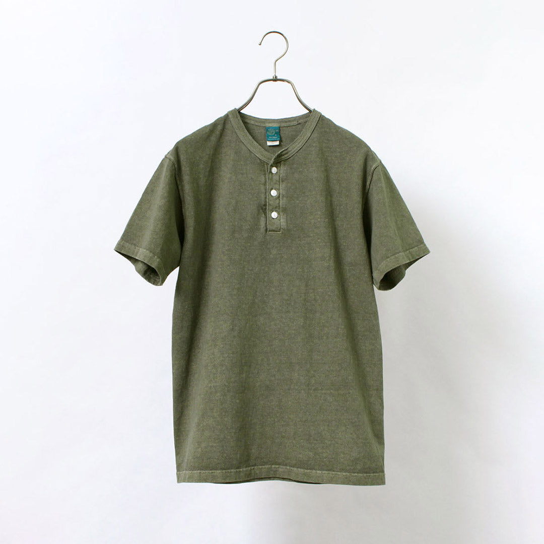 GOOD ON(グッドオン) カラー別注 ショートスリーブ ヘンリーネック Tシャツ