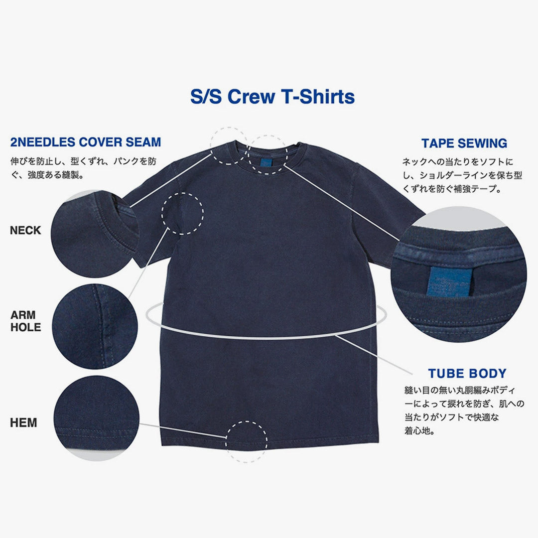 GOOD ON(グッドオン) カラー別注 ショートスリーブ ヘンリーネック Tシャツ
