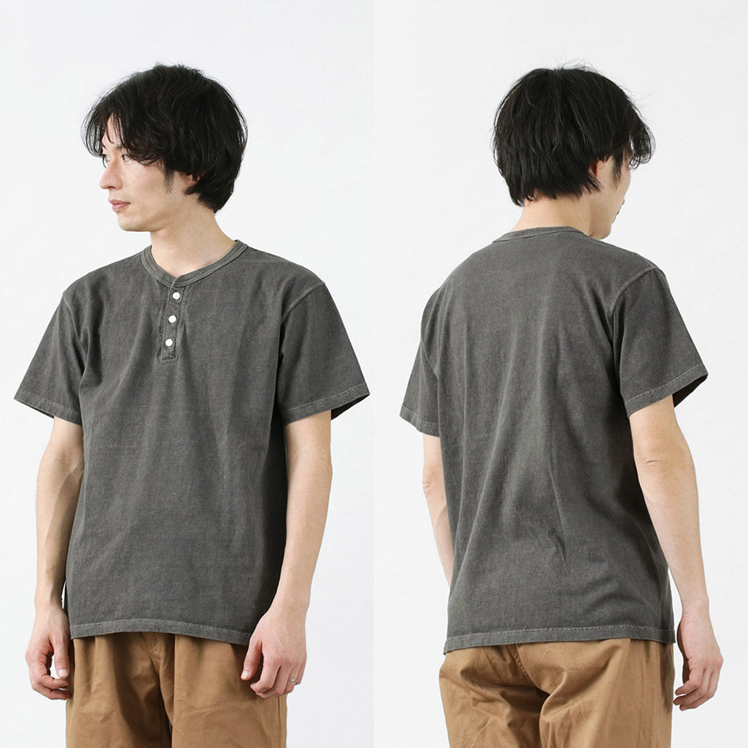 GOOD ON(グッドオン) カラー別注 ショートスリーブ ヘンリーネック Tシャツ