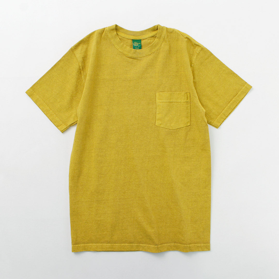 GOOD ON(グッドオン) カラー別注 ショートスリーブ ベーシック ポケット クルーネック Tシャツ