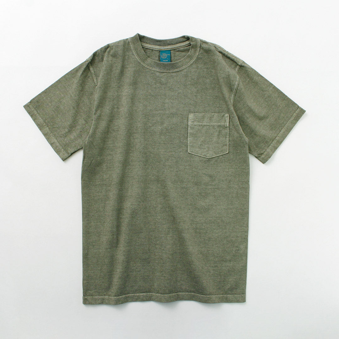 GOOD ON(グッドオン) カラー別注 ショートスリーブ ベーシック ポケット クルーネック Tシャツ