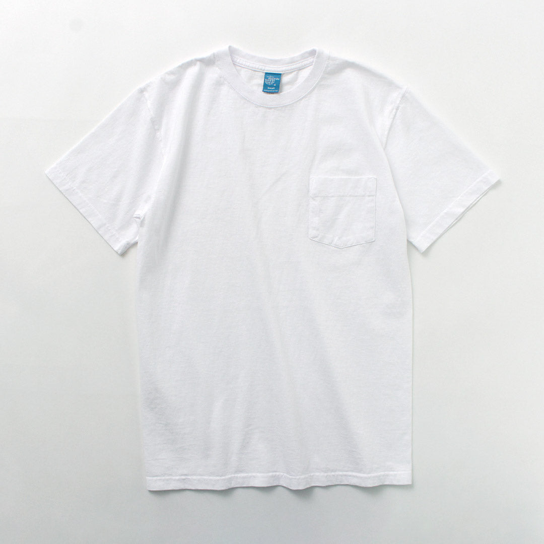 GOOD ON(グッドオン) カラー別注 ショートスリーブ ベーシック ポケット クルーネック Tシャツ