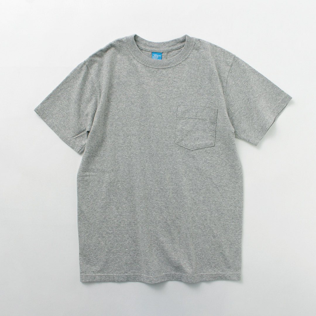 GOOD ON(グッドオン) カラー別注 ショートスリーブ ベーシック ポケット クルーネック Tシャツ