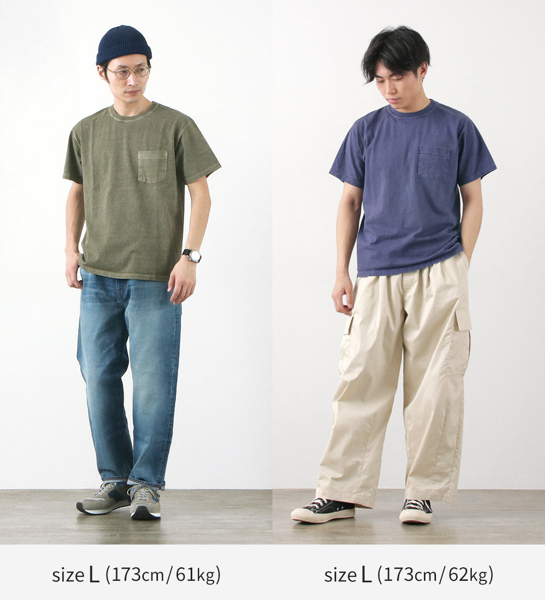 GOOD ON(グッドオン) カラー別注 ショートスリーブ ベーシック ポケット クルーネック Tシャツ