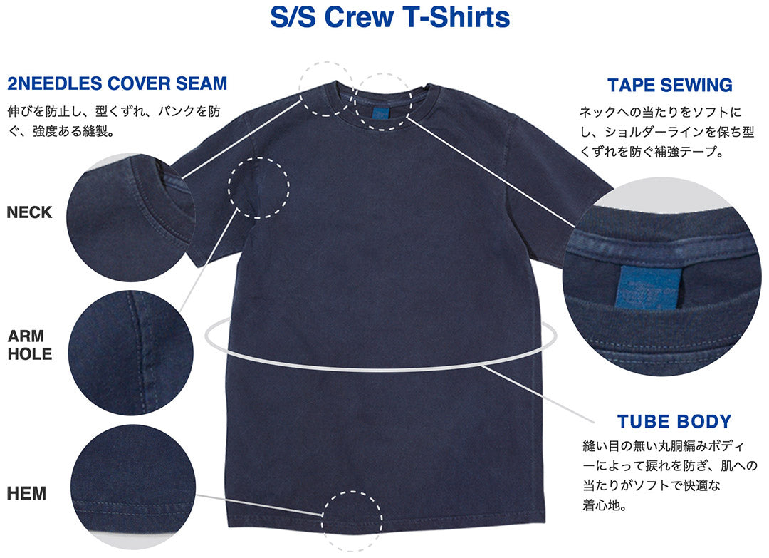 GOOD ON(グッドオン) カラー別注 ショートスリーブ ベーシック ポケット クルーネック Tシャツ