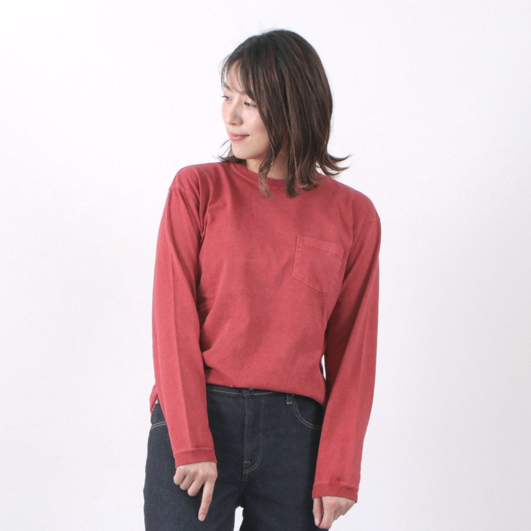 【20%OFF】GOOD ON(グッドオン)ロングスリーブ ポケット クルー Tシャツ