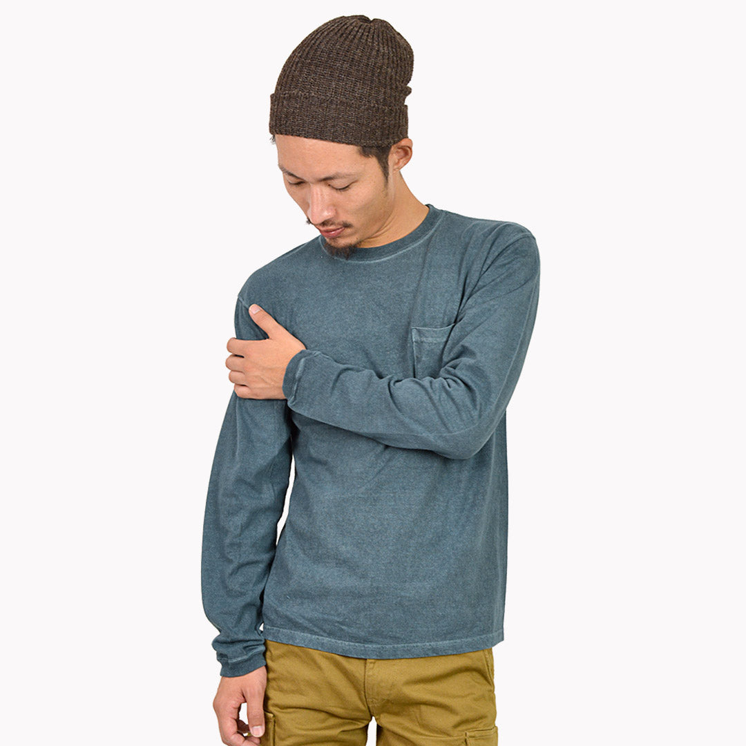 【20%OFF】GOOD ON(グッドオン)ロングスリーブ ポケット クルー Tシャツ