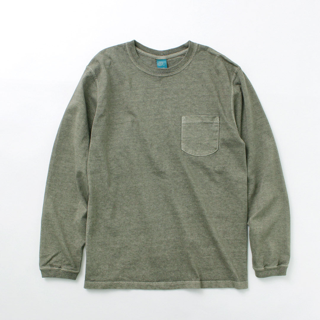 【20%OFF】GOOD ON(グッドオン)ロングスリーブ ポケット クルー Tシャツ