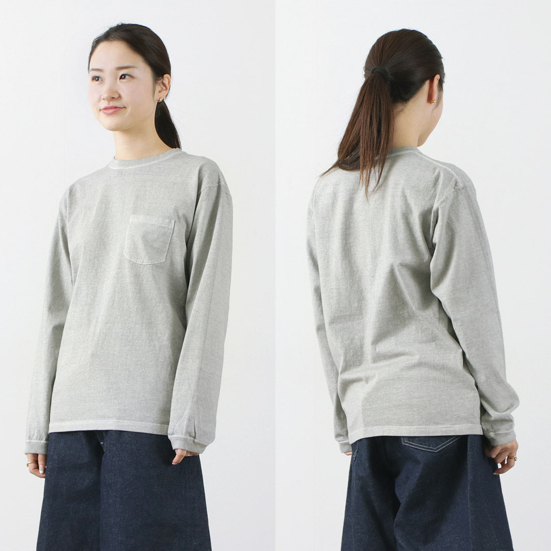 【20%OFF】GOOD ON(グッドオン)ロングスリーブ ポケット クルー Tシャツ