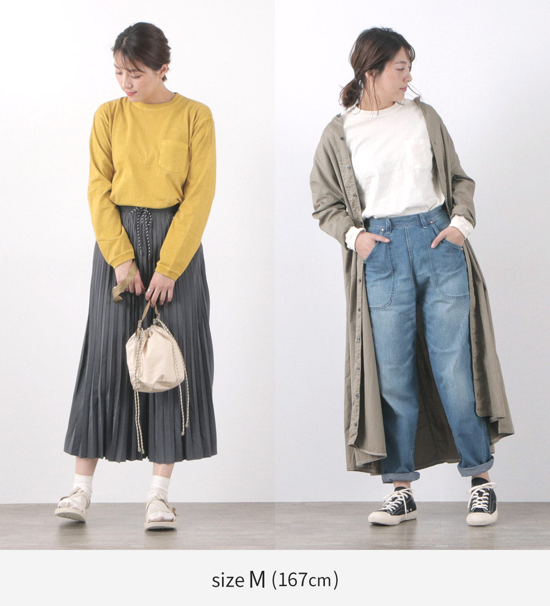 【20%OFF】GOOD ON(グッドオン)ロングスリーブ ポケット クルー Tシャツ