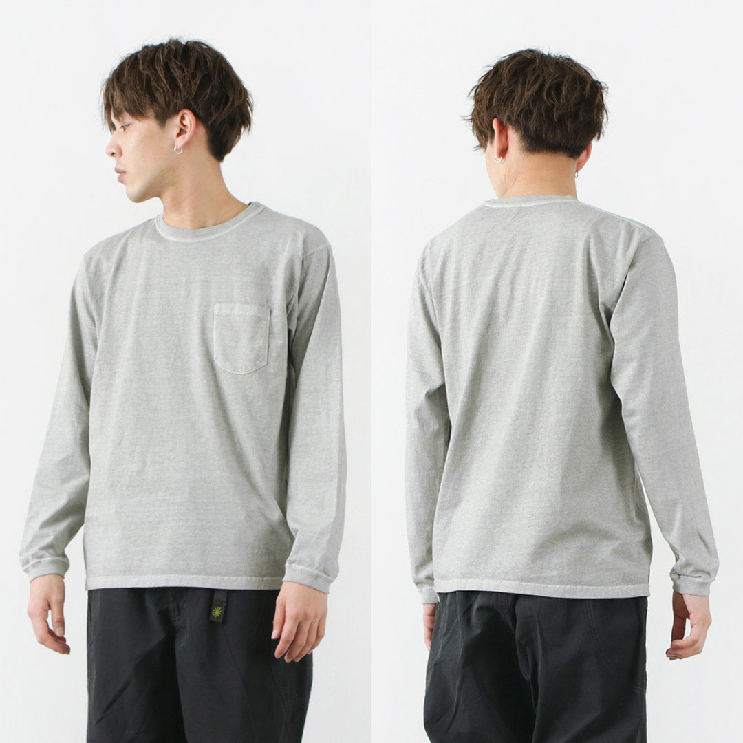 【20%OFF】GOOD ON(グッドオン)ロングスリーブ ポケット クルー Tシャツ