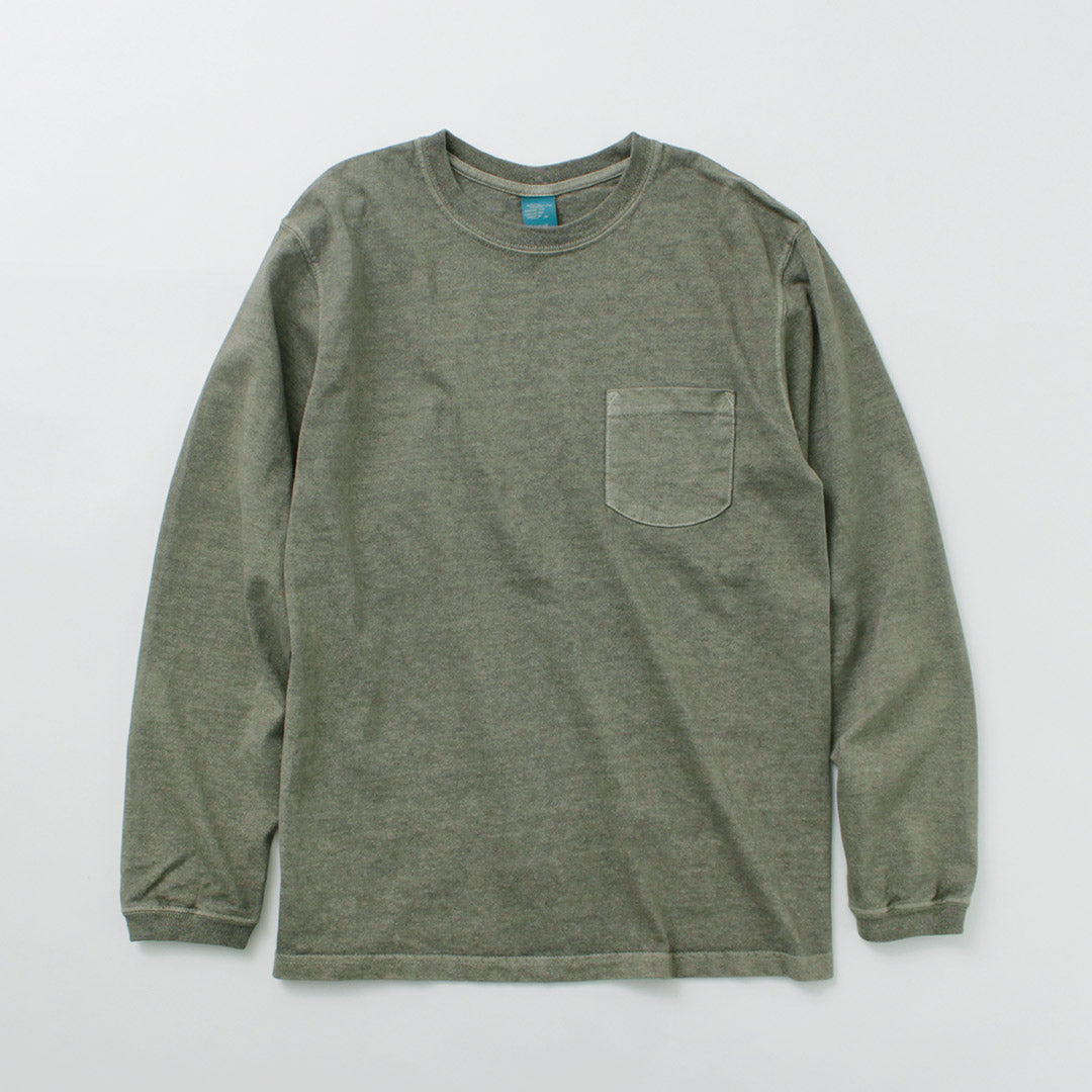 GOOD ON(グッドオン) カラー別注 ロングスリーブ ポケット クルー Tシャツ