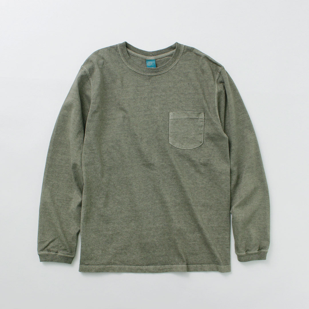 GOOD ON(グッドオン) カラー別注 ロングスリーブ ポケット クルー Tシャツ