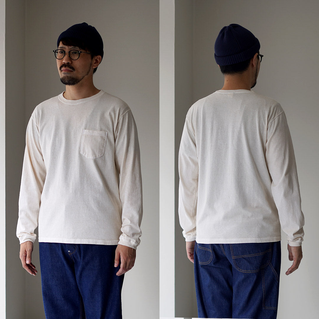 GOOD ON(グッドオン) カラー別注 ロングスリーブ ポケット クルー Tシャツ