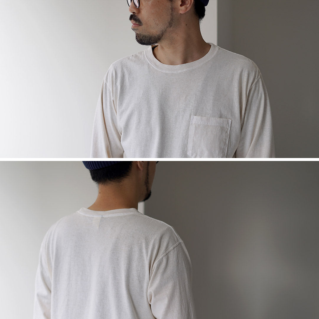 GOOD ON(グッドオン) カラー別注 ロングスリーブ ポケット クルー Tシャツ