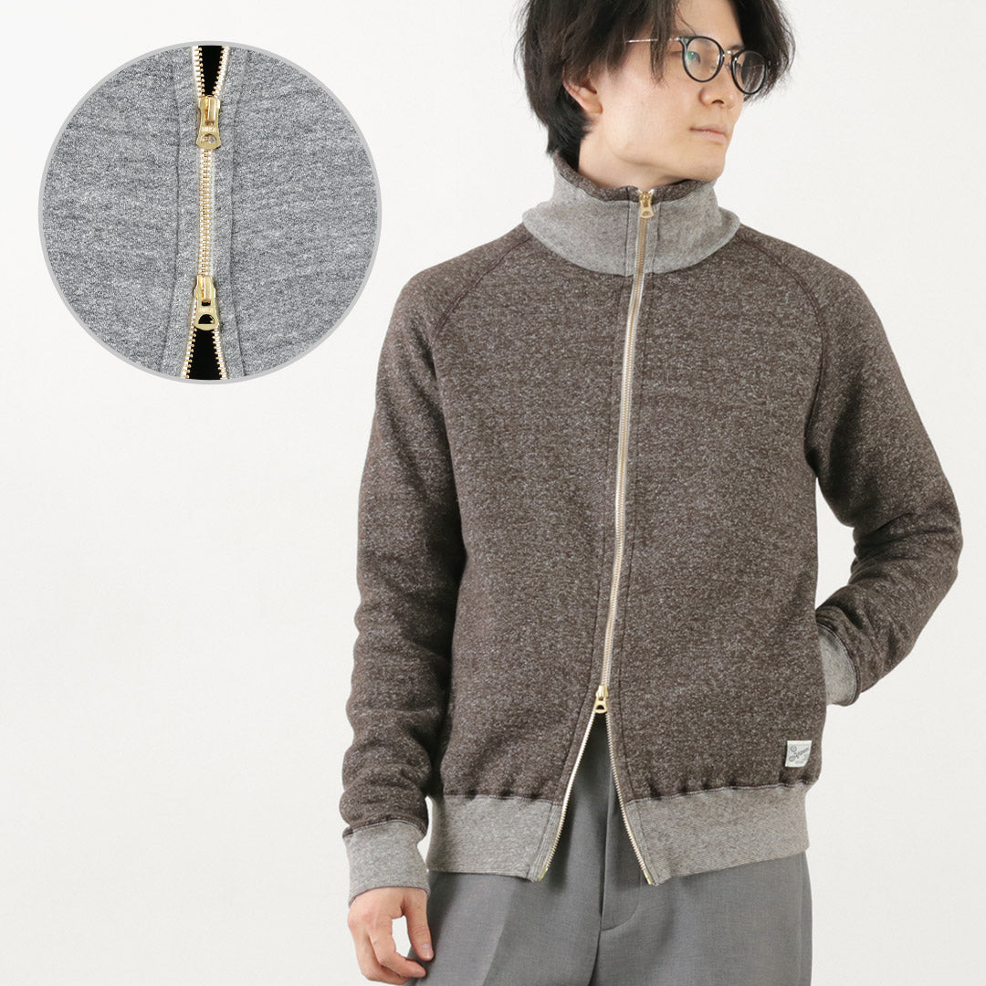 KEPANI(ケパニ) グレート スモーキー ラフィー裏起毛 スタンドネック スウェットジャケット