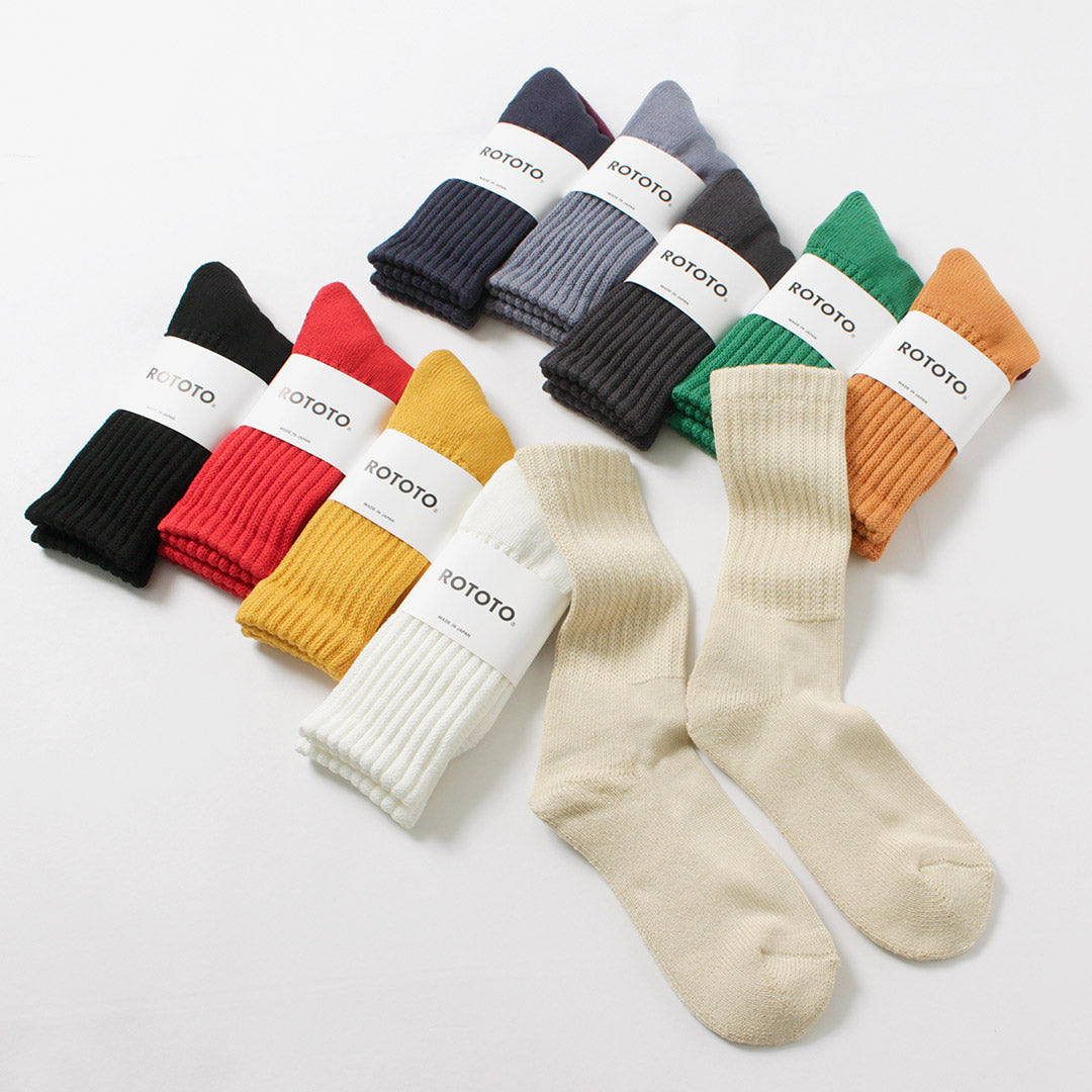 ROTOTO(ロトト) ルーズパイル クルーソックス