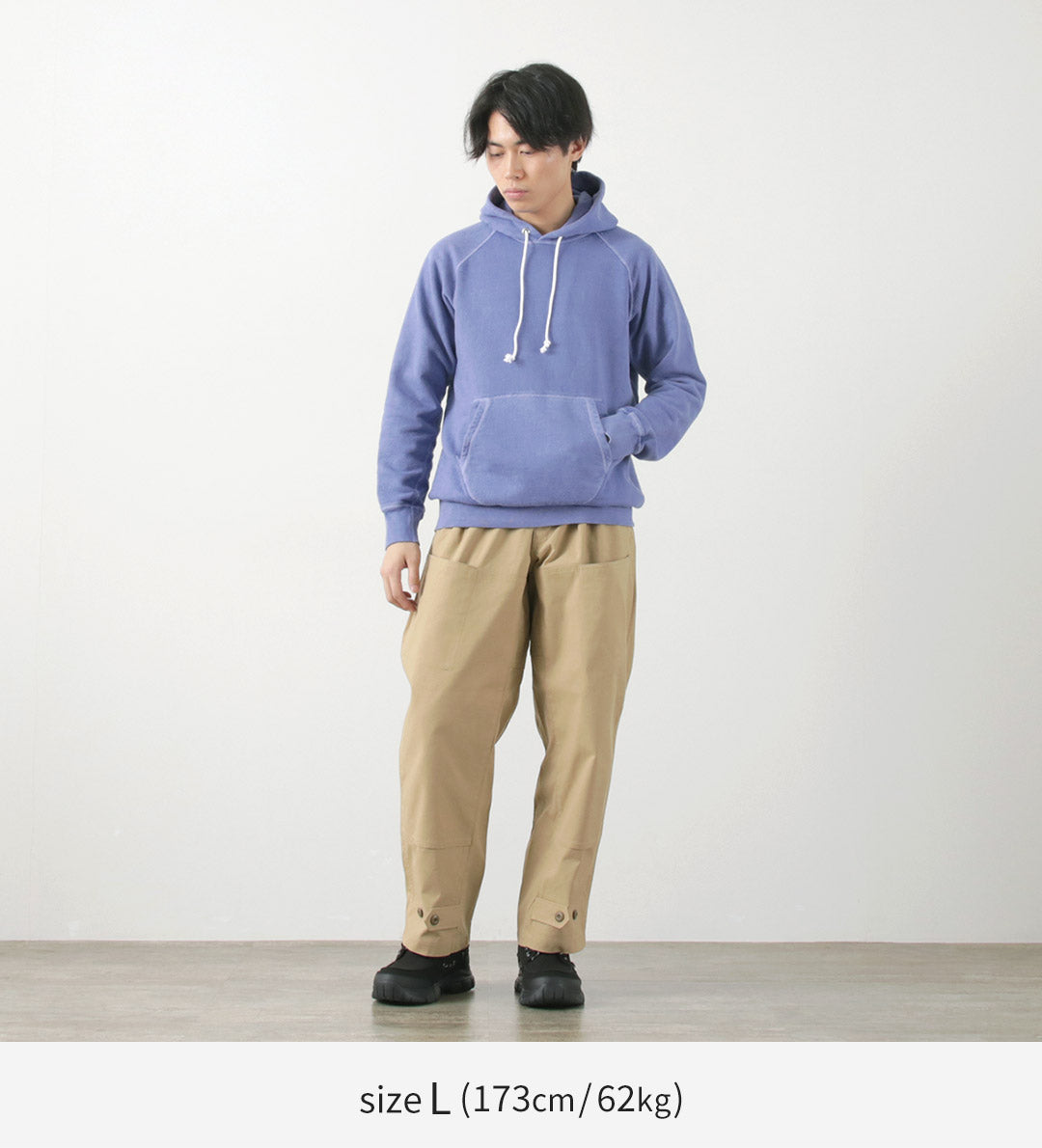 【30%OFF】GOOD ON(グッドオン)カラー別注 ラグラン プルオーバーフードスウェット