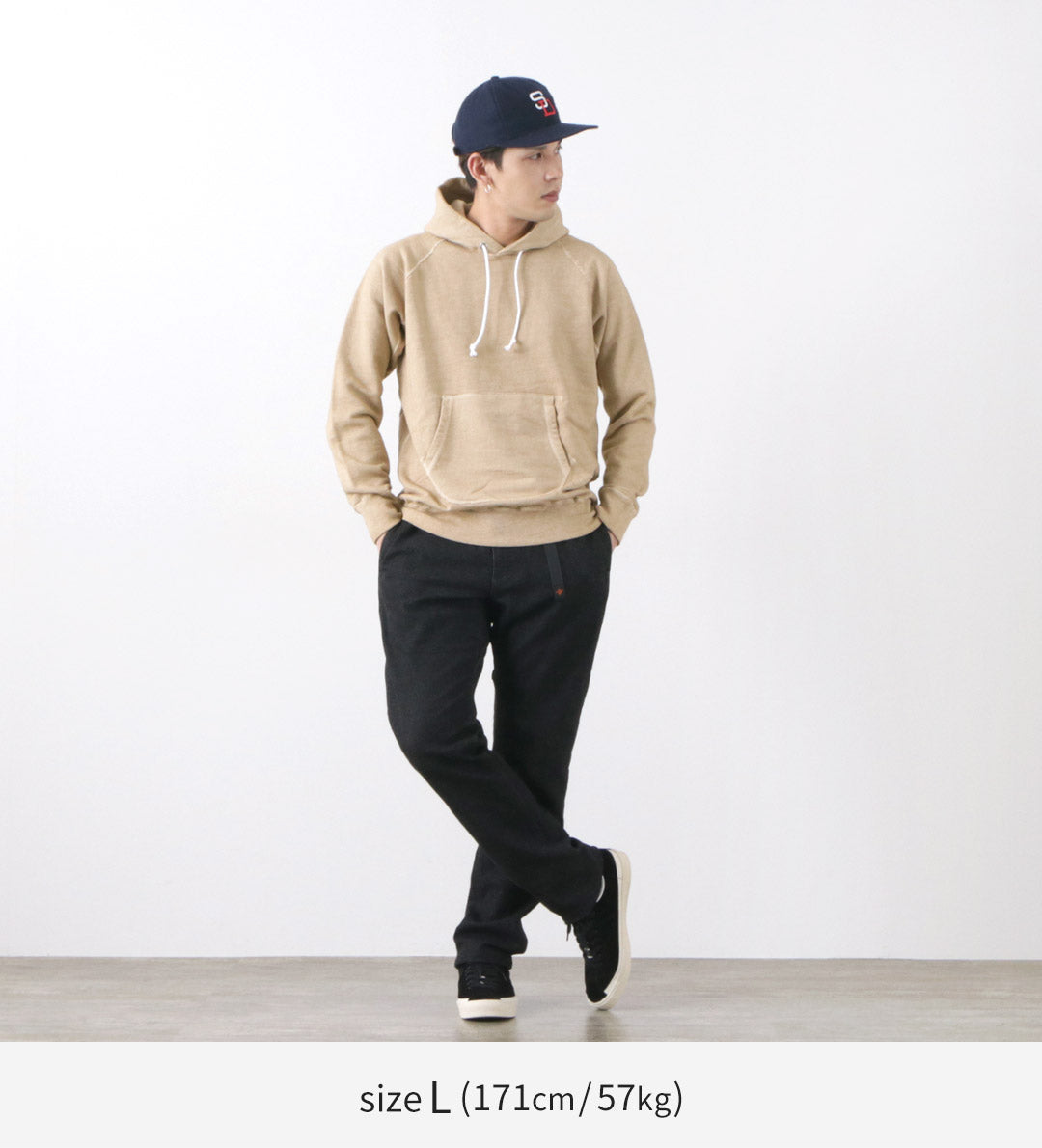 【30%OFF】GOOD ON(グッドオン)カラー別注 ラグラン プルオーバーフードスウェット