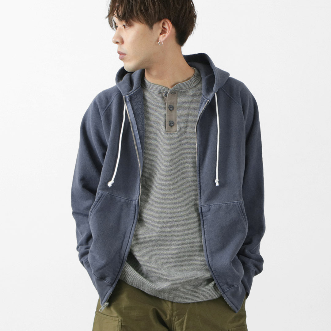 【30%OFF】GOOD ON(グッドオン) ラグラン ジップ フード スウェット