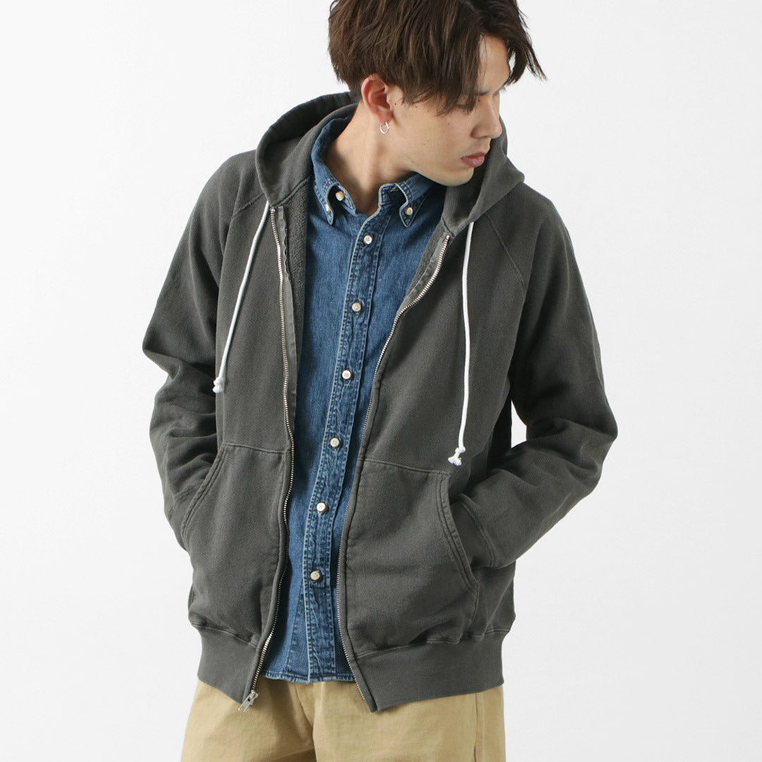 【30%OFF】GOOD ON(グッドオン) ラグラン ジップ フード スウェット