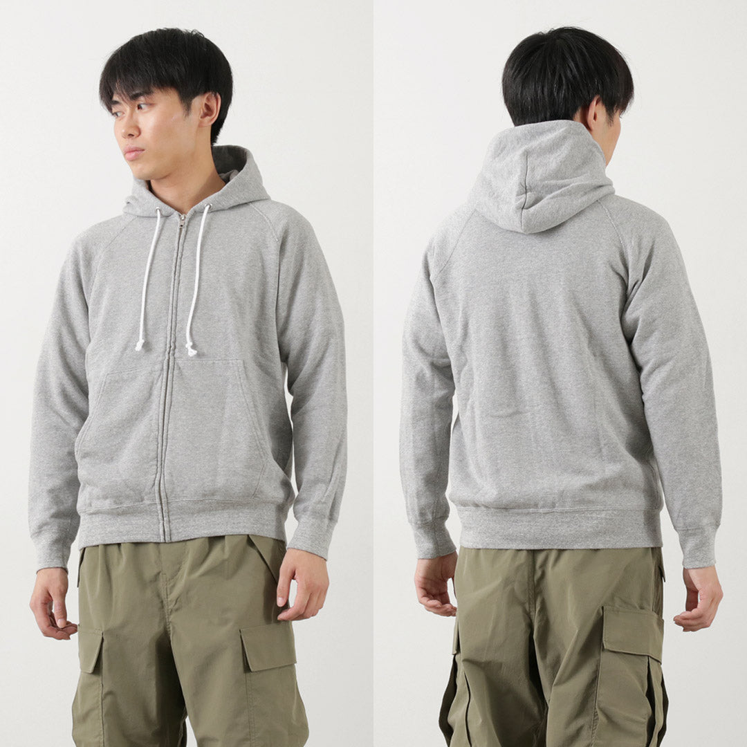 【30%OFF】GOOD ON(グッドオン) ラグラン ジップ フード スウェット