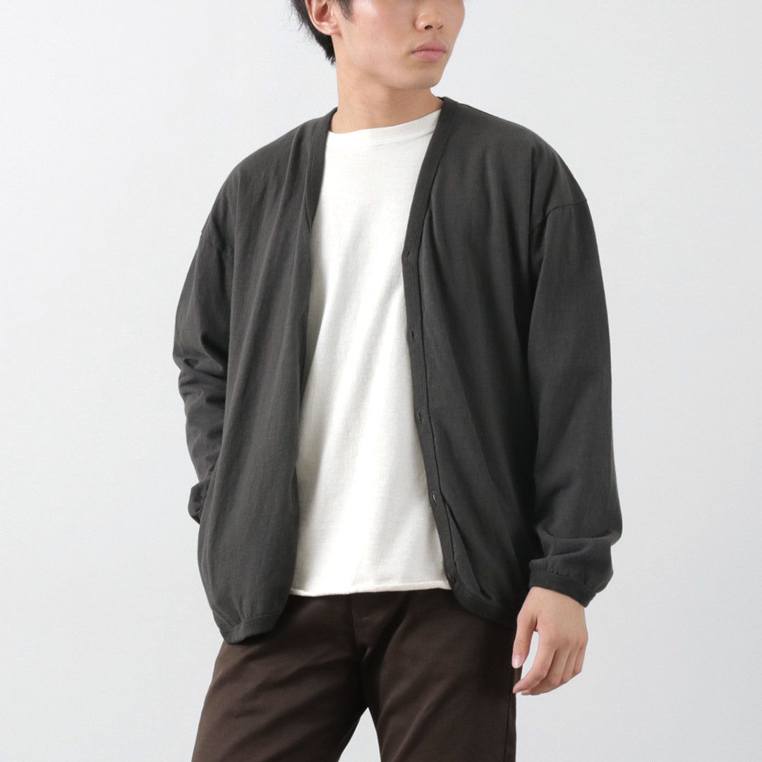 【30%OFF】BARNS(バーンズ) 吊り天竺カーディガン
