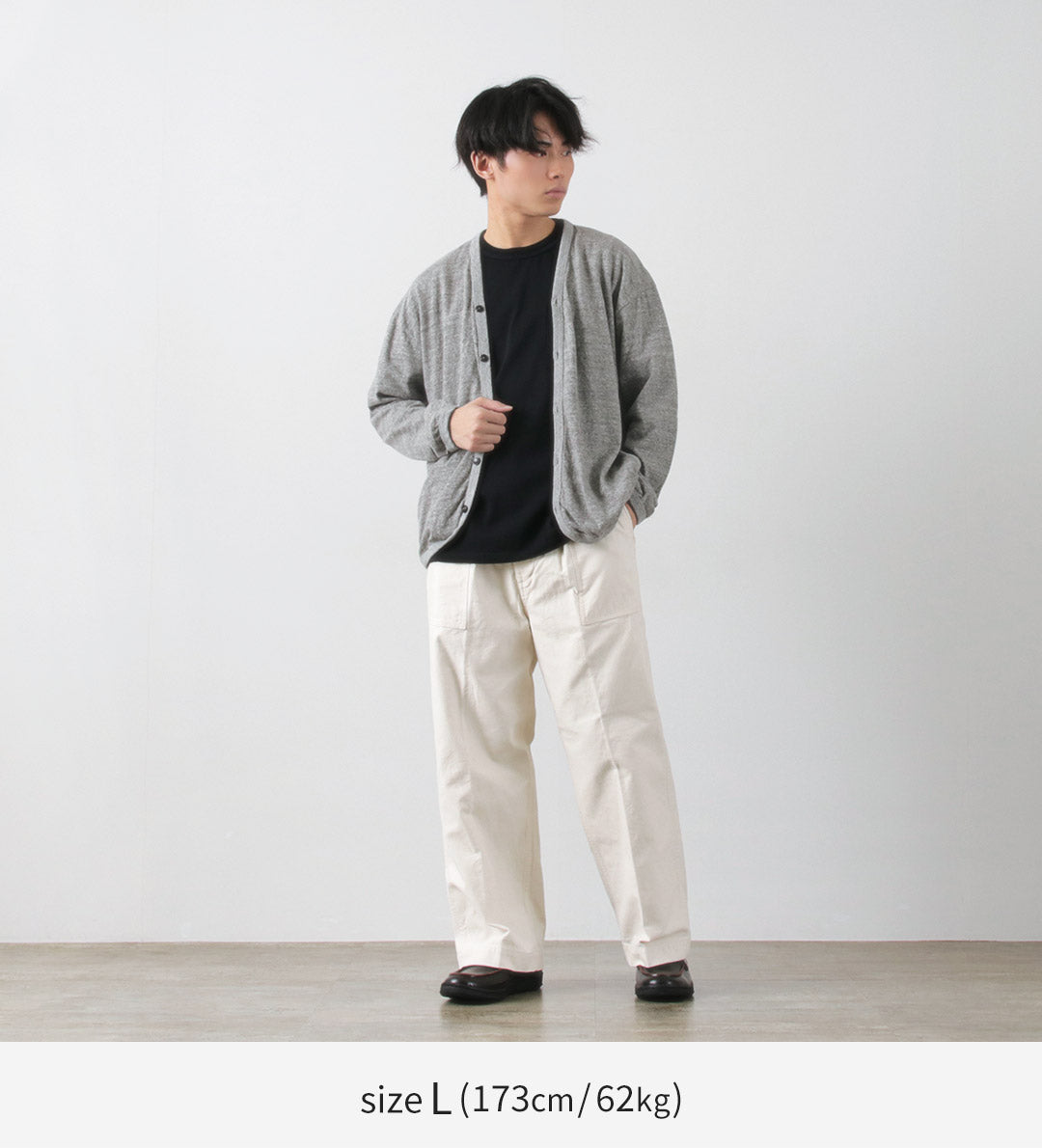BARNS(バーンズ) 吊り天竺カーディガン