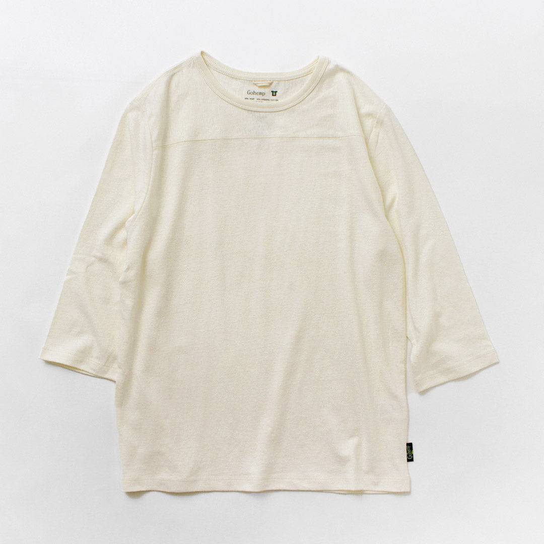 GOHEMP(ゴーヘンプ) ベーシック フットボール Tシャツ