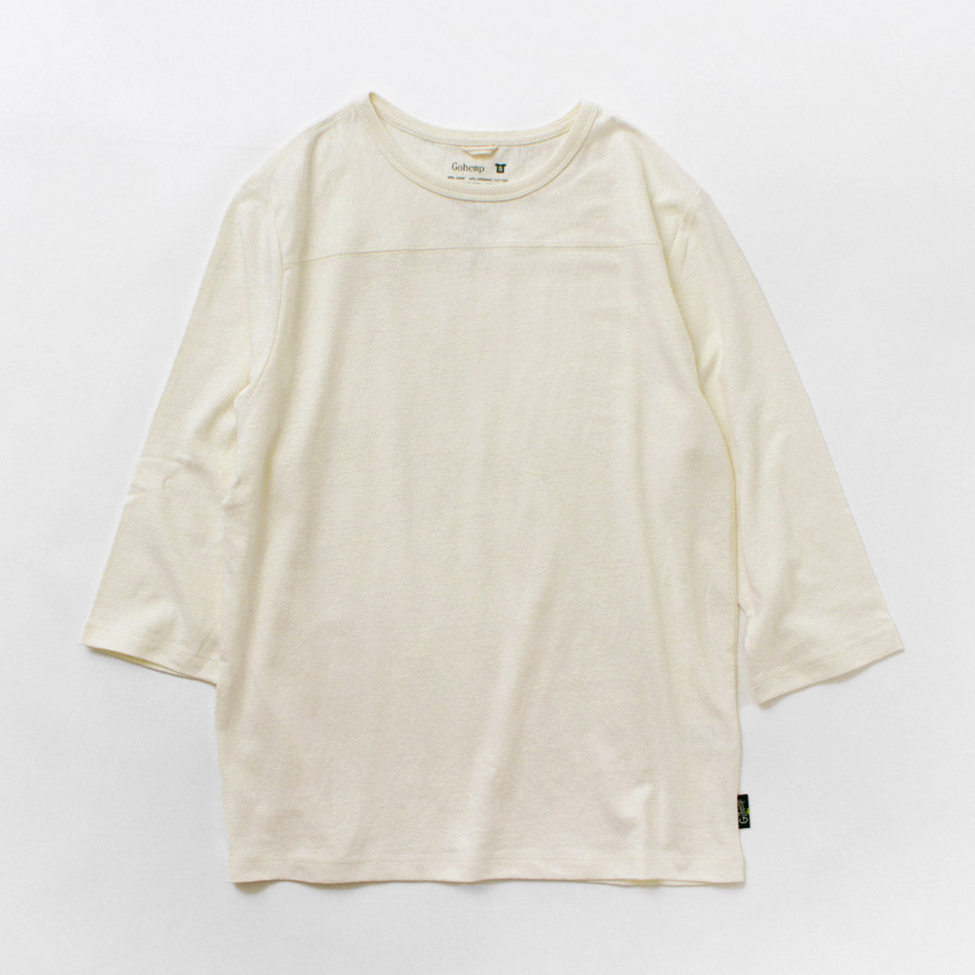 GOHEMP(ゴーヘンプ) ベーシック フットボール Tシャツ