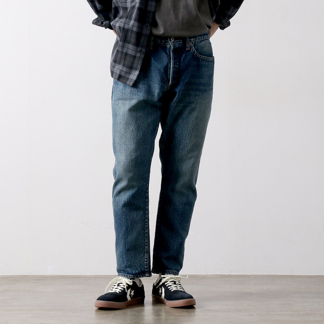 SANCA(サンカ) 15.5オンス デニムテーパード ユーズド 5Pパンツ