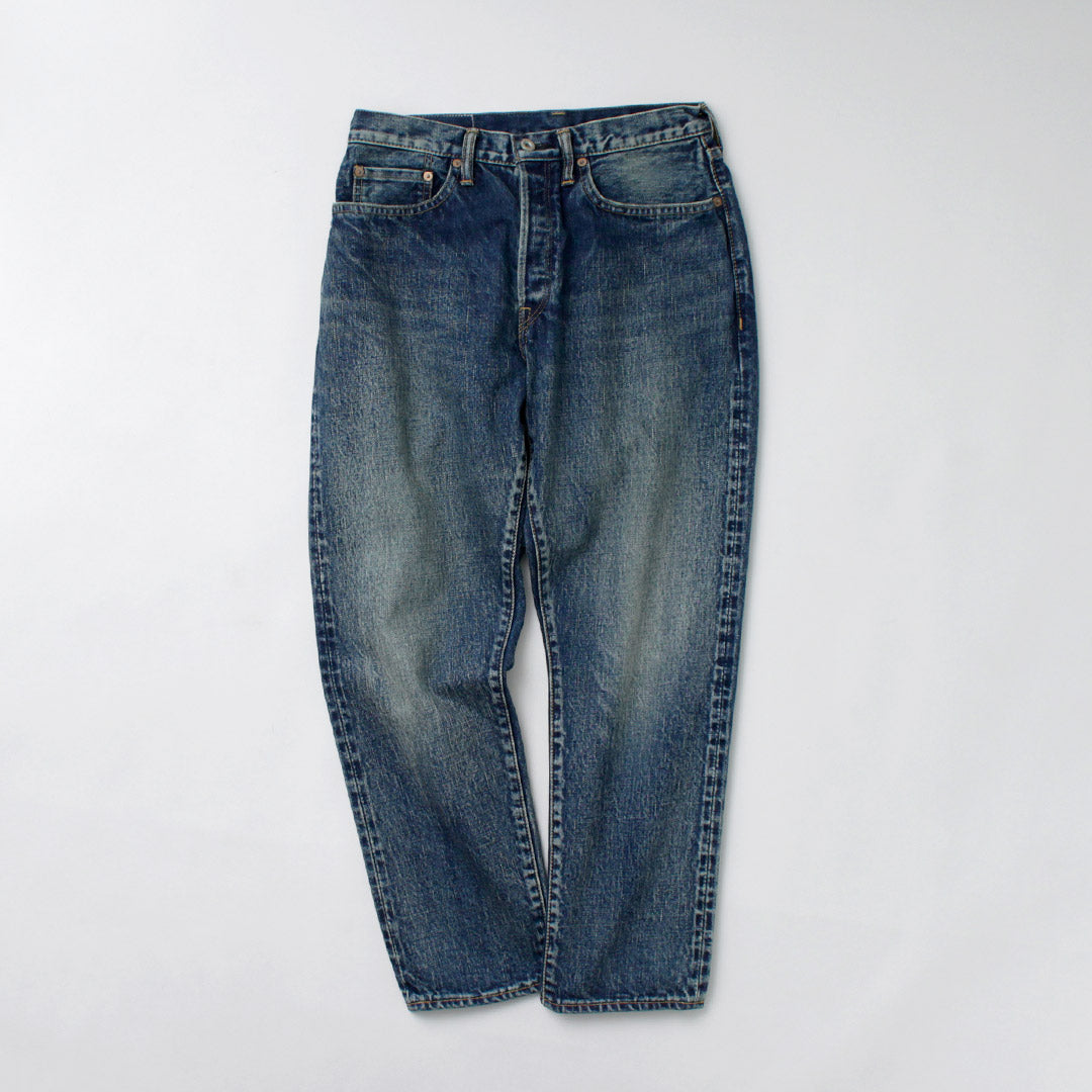 SANCA(サンカ) 15.5オンス デニムテーパード ユーズド 5Pパンツ