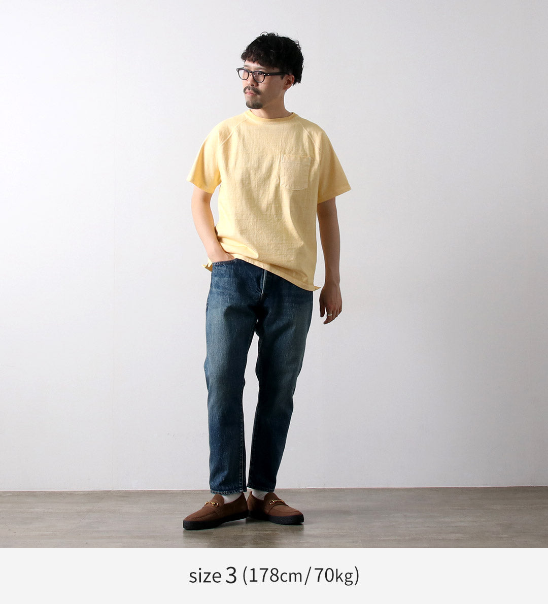SANCA(サンカ) 15.5オンス デニムテーパード ユーズド 5Pパンツ