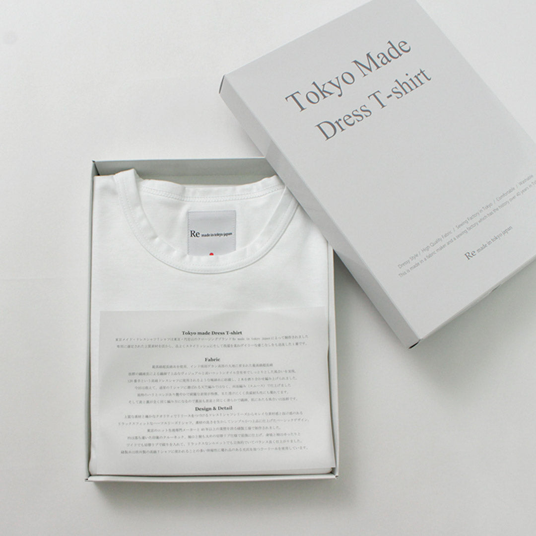 RE MADE IN TOKYO JAPAN(アールイー) 東京メイド ドレスTシャツ クルーネック