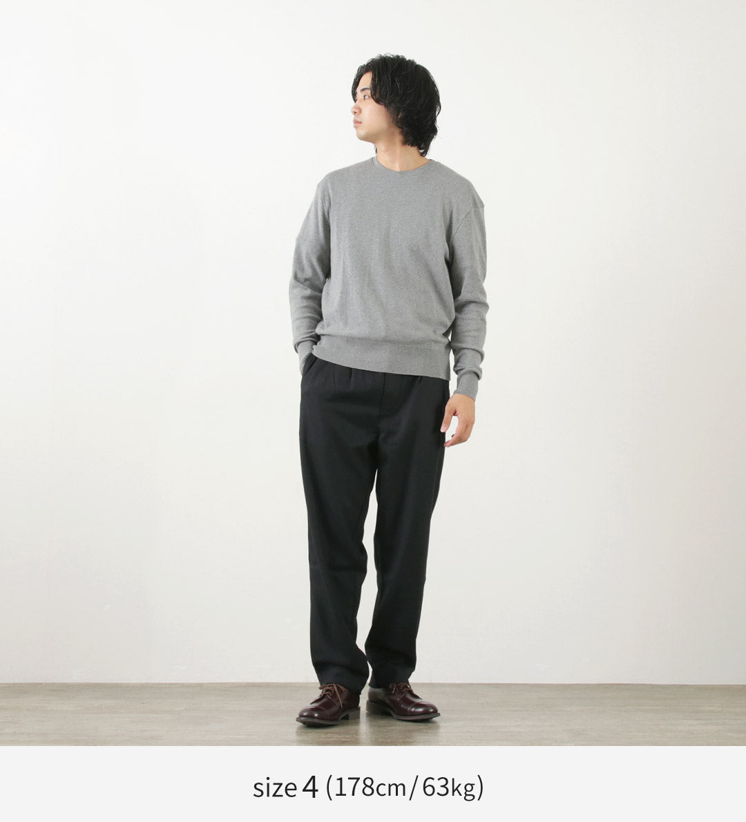GICIPI(ジチピ) ルーポ クルーネック リラックスフィット ニットソー
