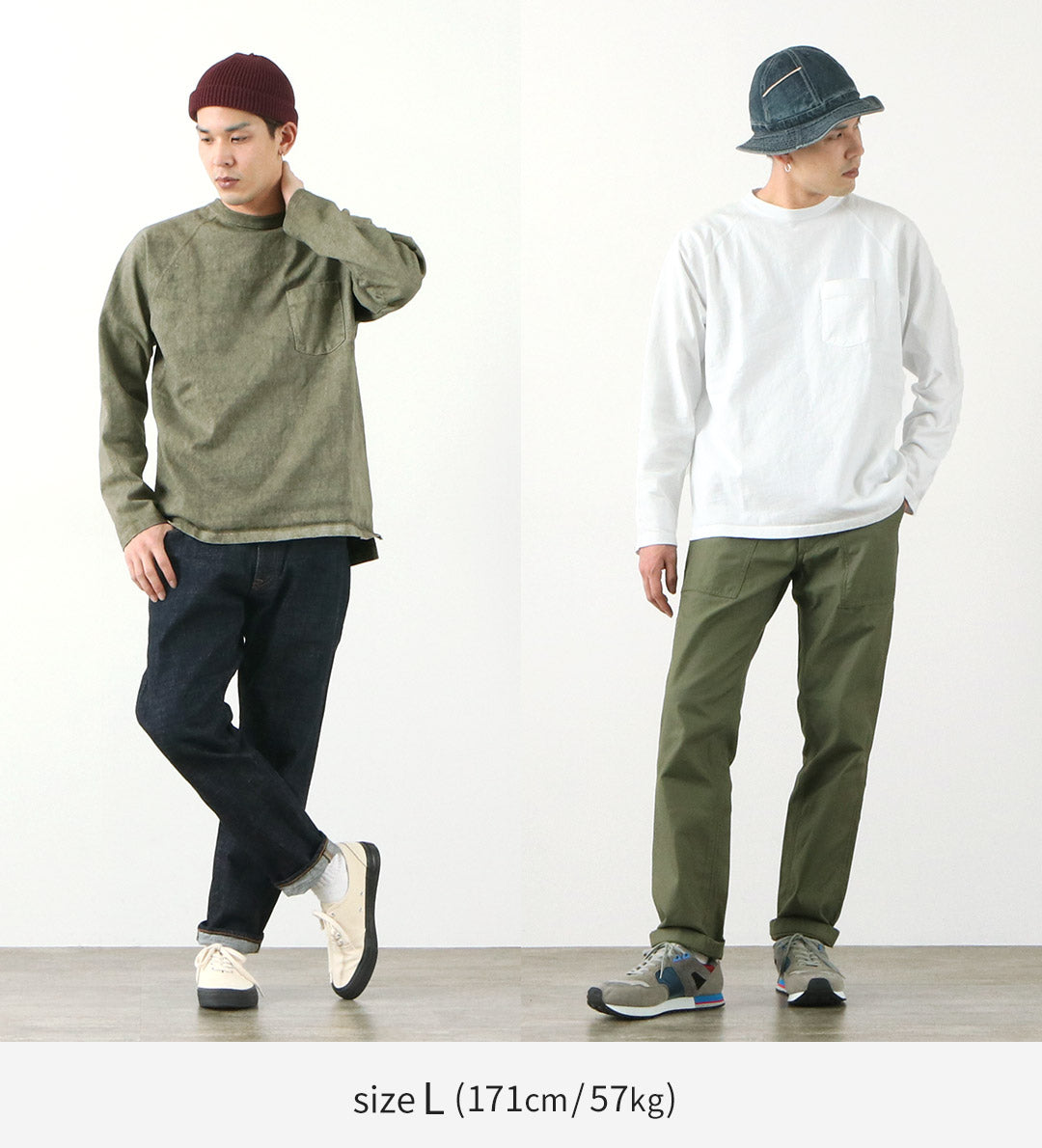 【30%OFF】GOOD ON(グッドオン) ヘビー ラグラン ポケット Tシャツ ロングスリーブ