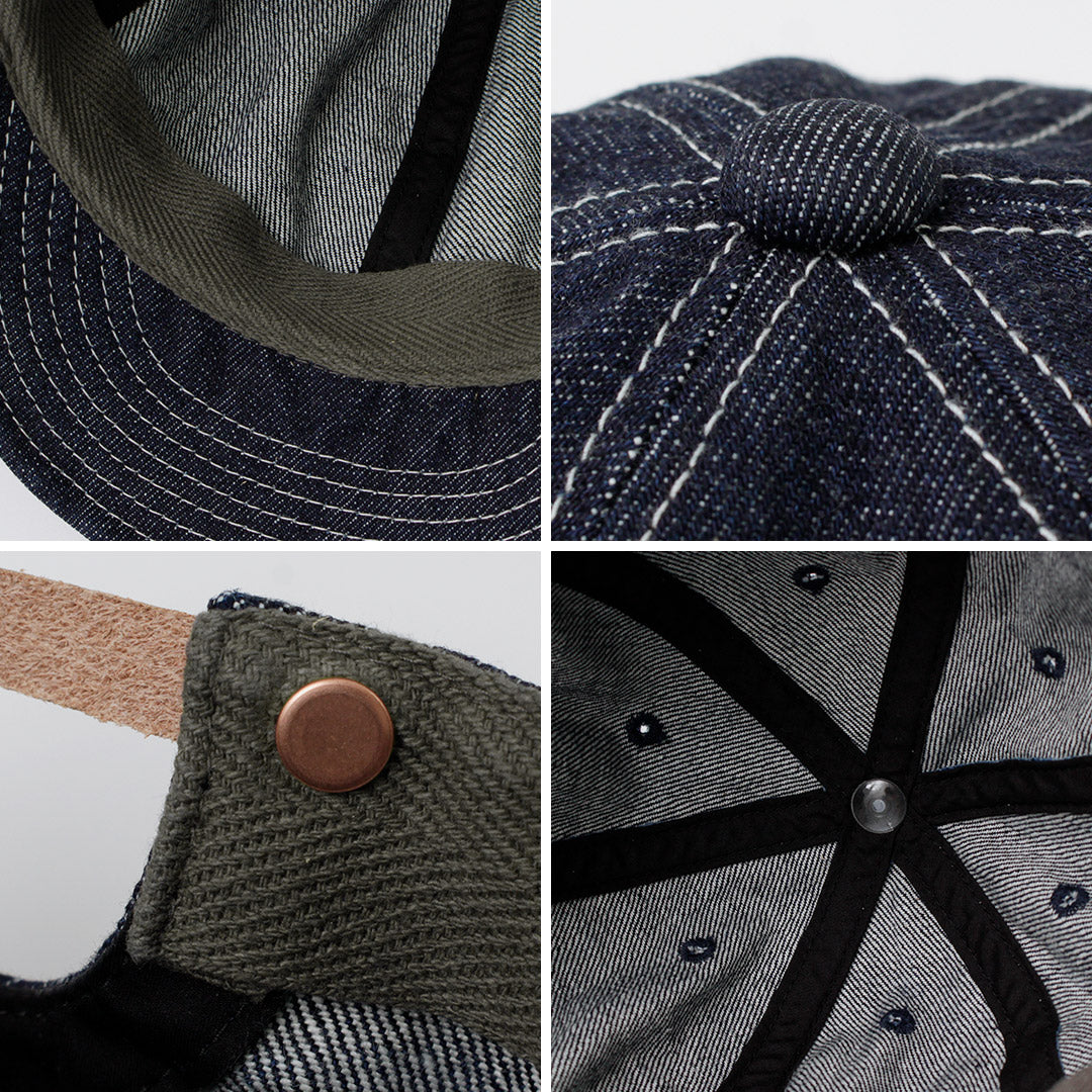 HIGHER(ハイアー) セルヴィッチ デニムキャップ ワンウォッシュ