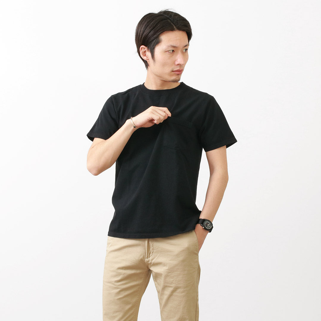 【50%OFF】GOODWEAR(グッドウェア)カラー別注 ポケット Tシャツ 半袖