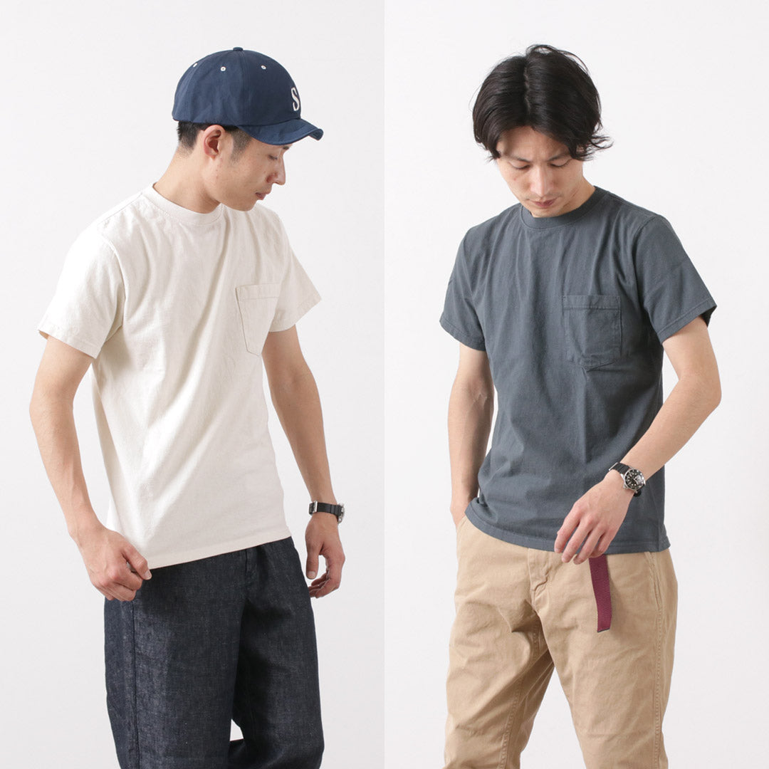 【50%OFF】GOODWEAR(グッドウェア)カラー別注 ポケット Tシャツ 半袖