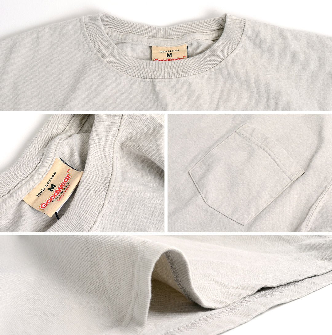 【50%OFF】GOODWEAR(グッドウェア)カラー別注 ポケット Tシャツ 半袖